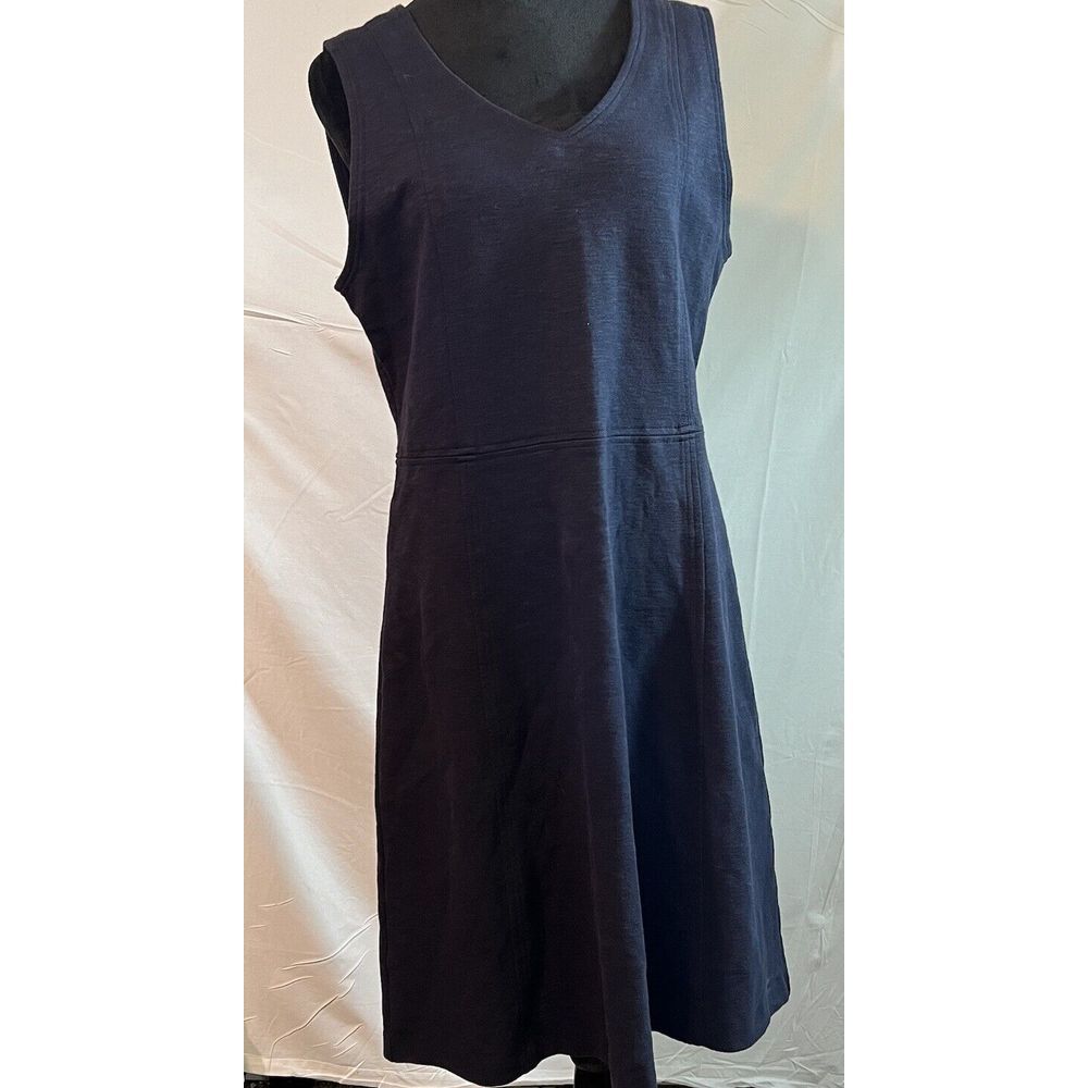 Ann Taylor Blue Sleeveless Sheath Midi Dress‎ Dress Size 10